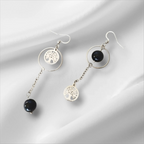 Boucles d’Oreilles Onyx Noir Néralya – Protection & Force Intérieure Pierres & Enchantements