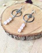 Boucles d’Oreilles Quartz Rose Luméra – Amour & Harmonie Pierres & Enchantements