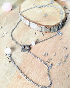 Collier Quartz Rose Rosalya – Amour & Douceur du Cœur Pierres & Enchantements