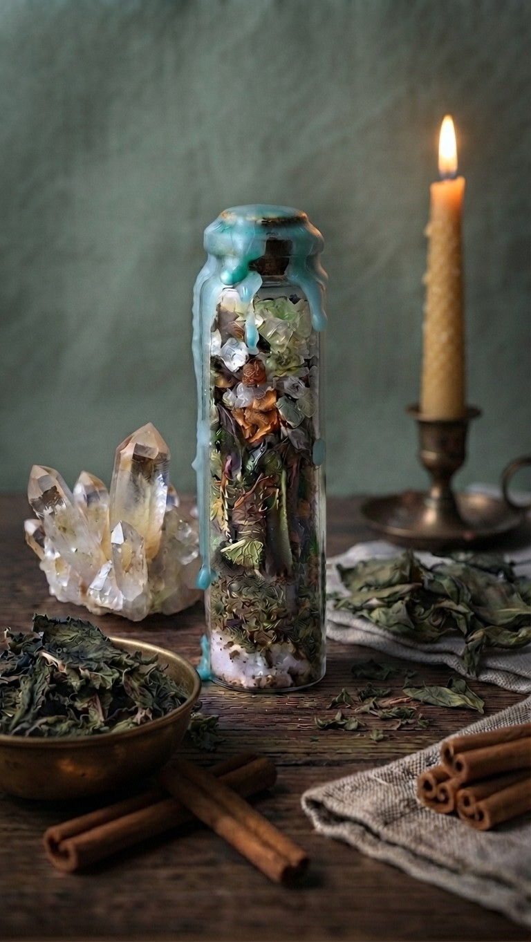 Source d’Abondance – Fiole Rituelle de Prospérité