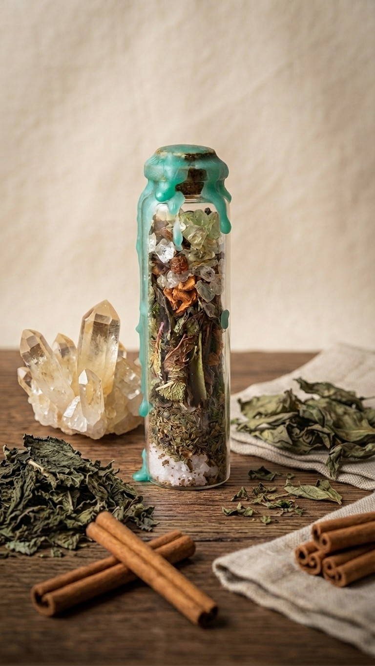 Source d’Abondance – Fiole Rituelle de Prospérité