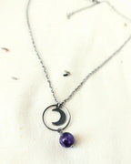 Collier Améthyste Sélénya – Calme Intérieur & Intuition Pierres & Enchantements