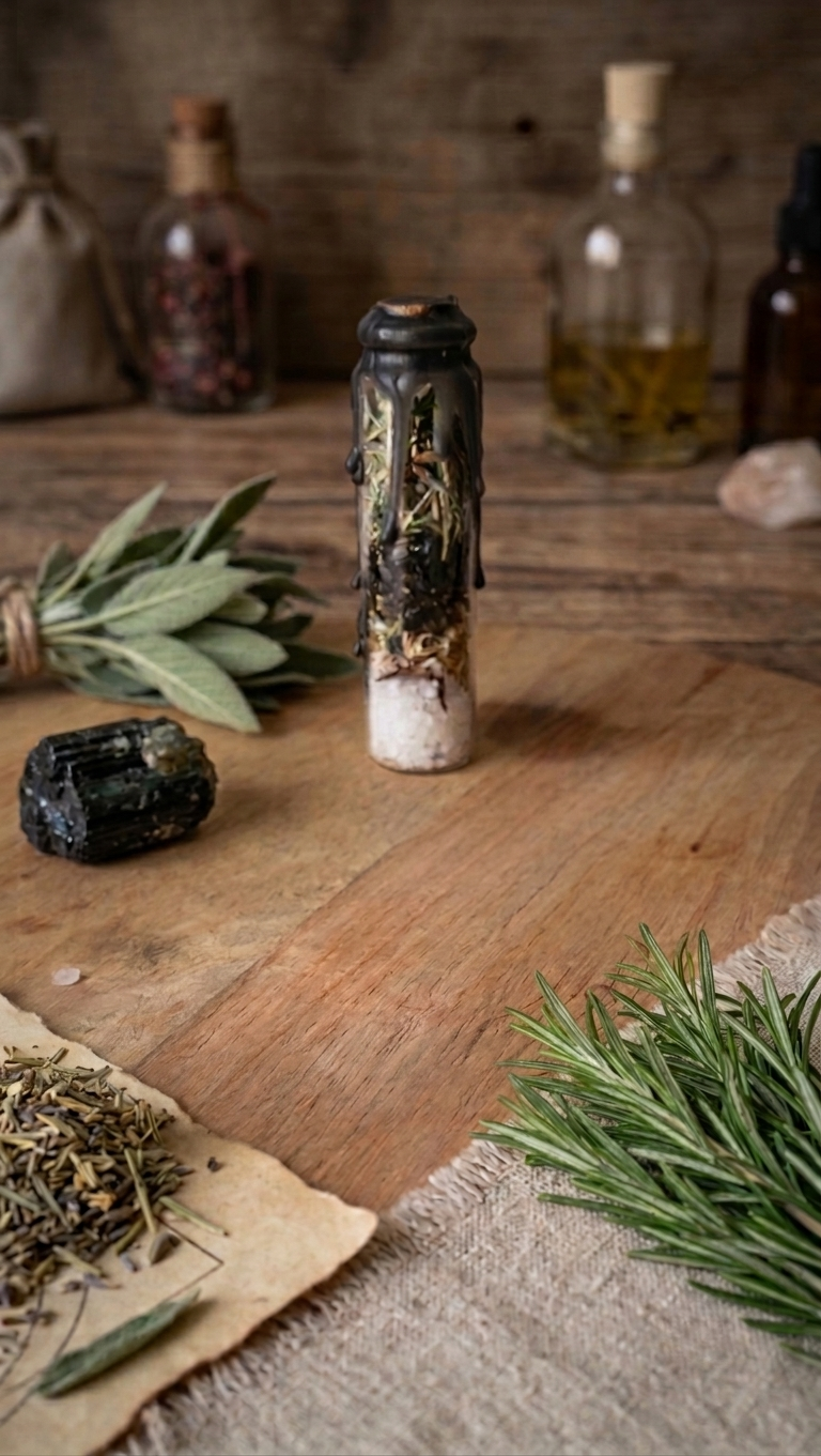 Bouclier de Vigilance – Fiole Rituelle de Protection Active