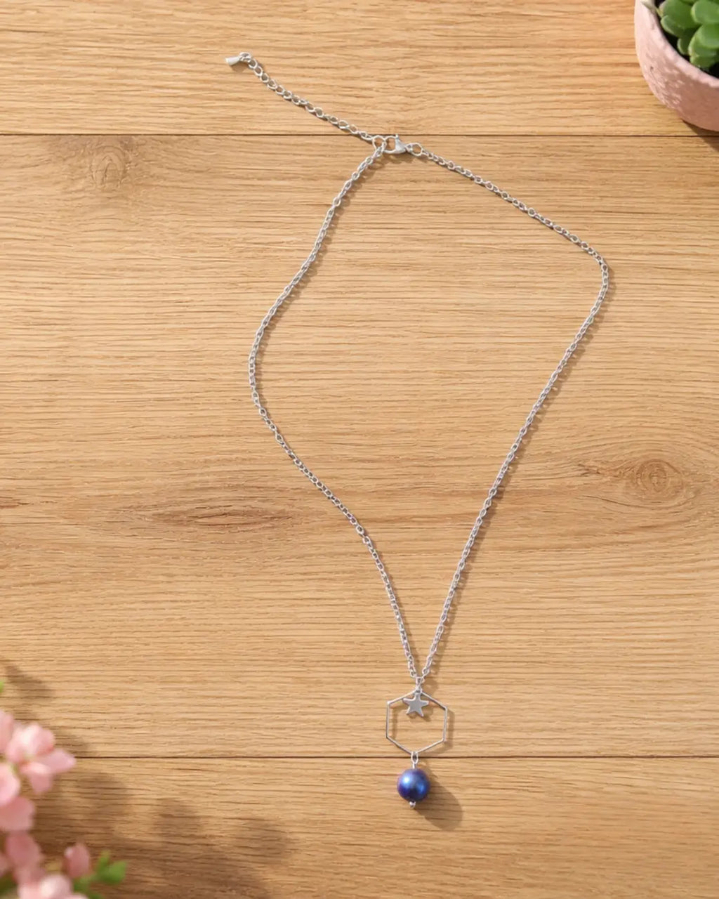 Collier Sodalite Astréa – Apaisement Mental & Clarté Pierres & Enchantements
