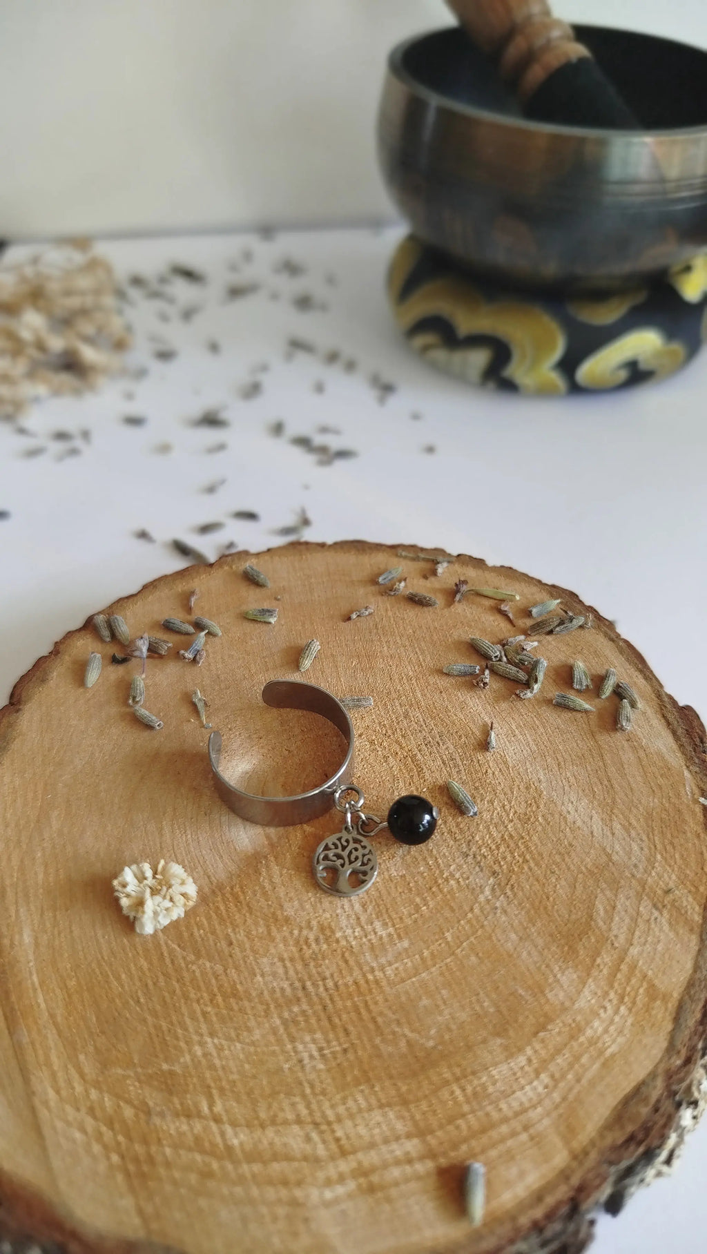 Bague Onyx Noir Teralyne – Force & Protection Pierres & Enchantements