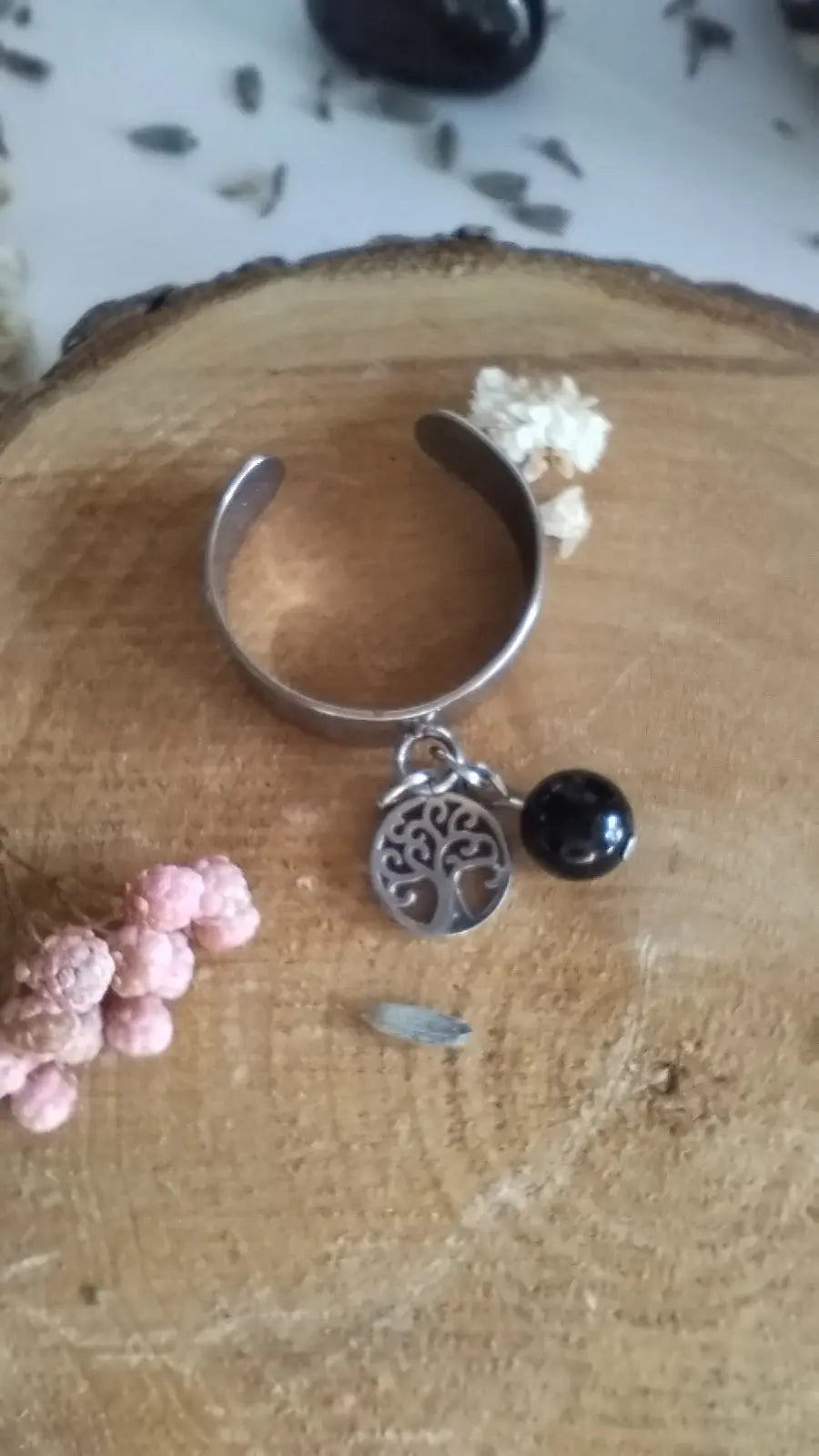 Bague Onyx Noir Teralyne – Force & Protection Pierres & Enchantements