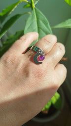 Bague Améthyste Lunarys – Sérénité & Intuition Pierres & Enchantements