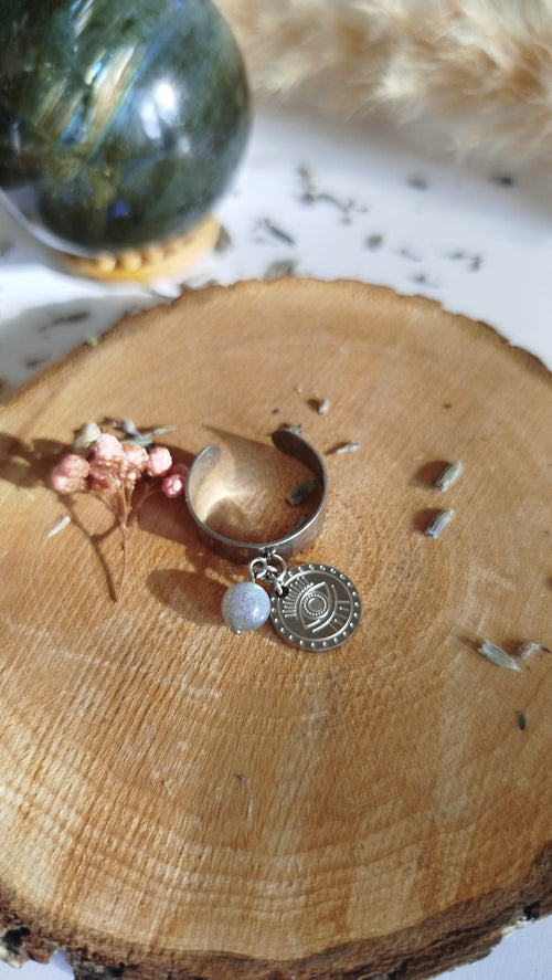 Bague Labradorite Obralys – Protection & Intuition Pierres & Enchantements