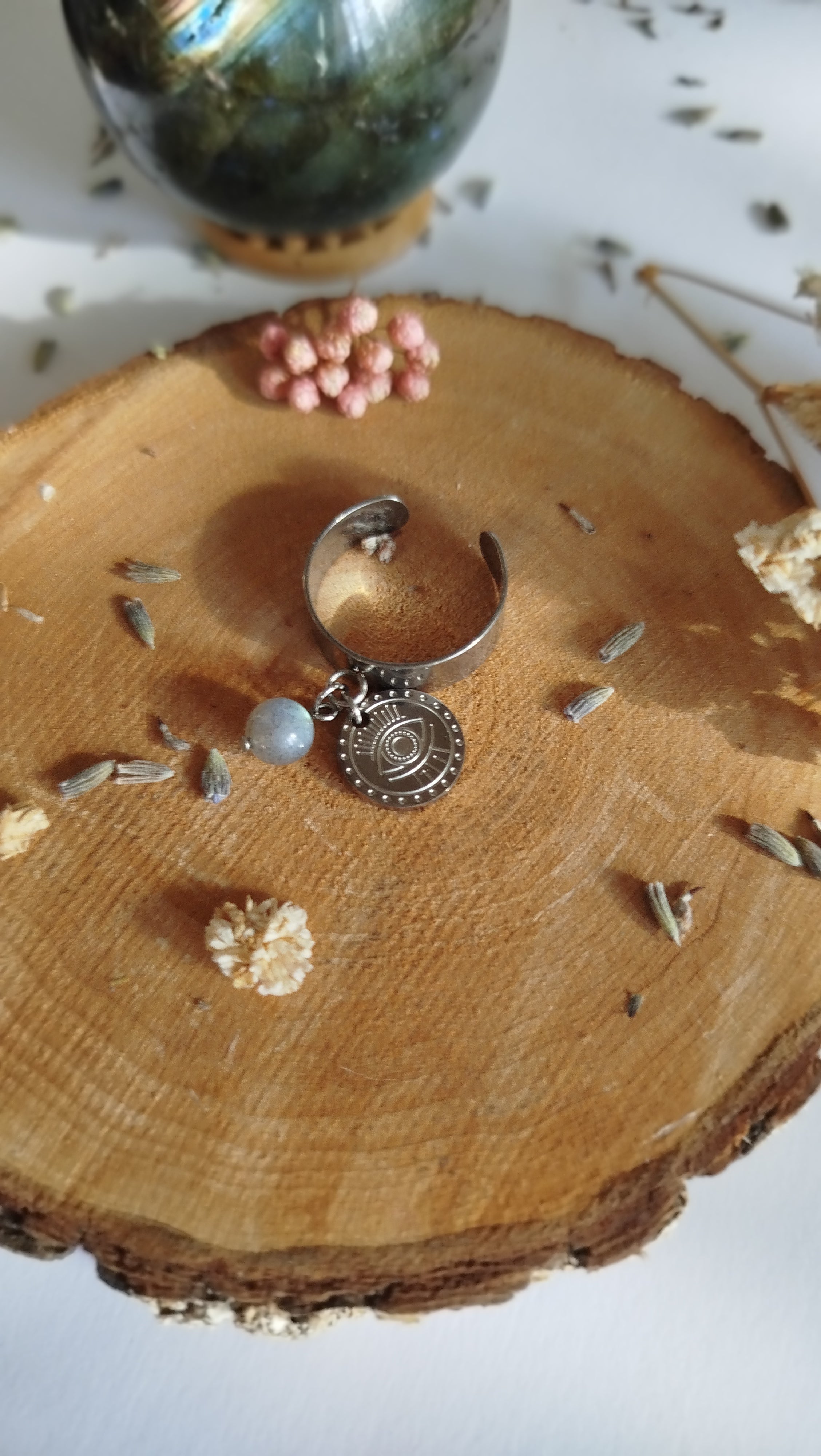 Bague Labradorite Obralys – Protection & Intuition Pierres & Enchantements