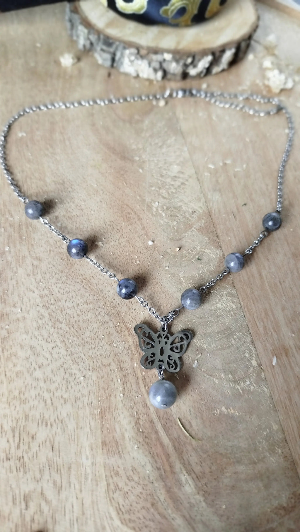 Collier Labradorite Ailoria – Protection & Apaisement Pierres & Enchantements