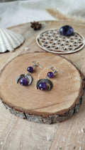 Boucles d’Oreilles Améthyste Noctéa – Sérénité & Intuition Pierres & Enchantements