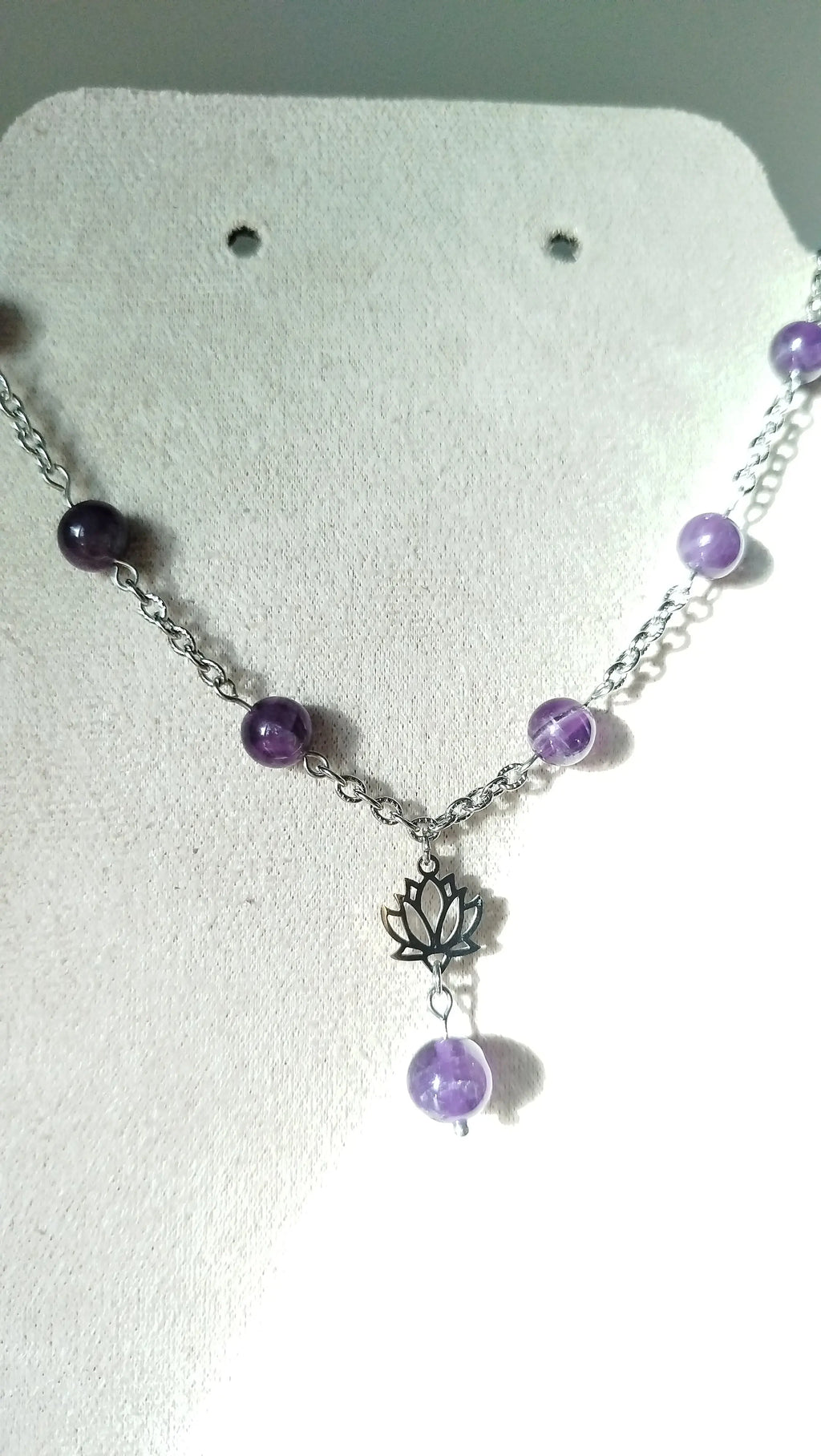 Collier Améthyste Lotésia – Apaisement & Sérénité Pierres & Enchantements