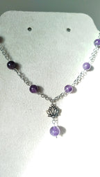 Collier Améthyste Lotésia – Apaisement & Sérénité Pierres & Enchantements